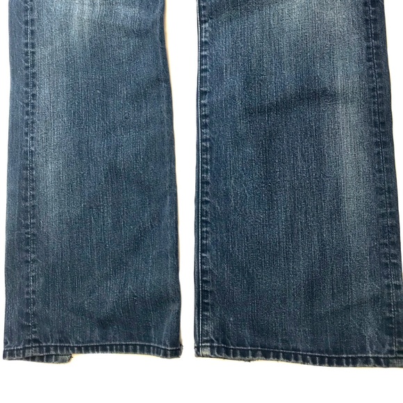 7 For All Mankind Bootcut Frayed Hem Jeans 36X33 - Picture 10 of 14